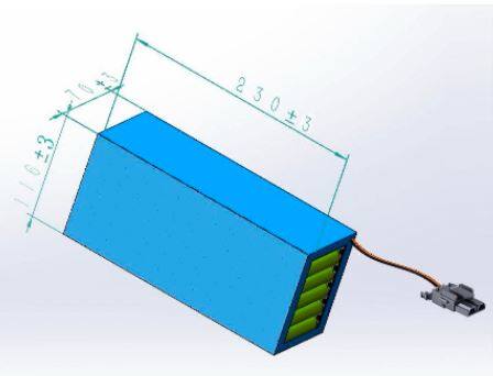 11.1V 62.4AH NCM Battery Pack
