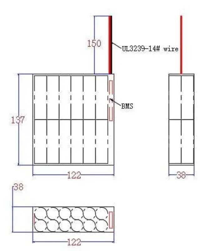 12.8V 12AH LFP Battery Pack