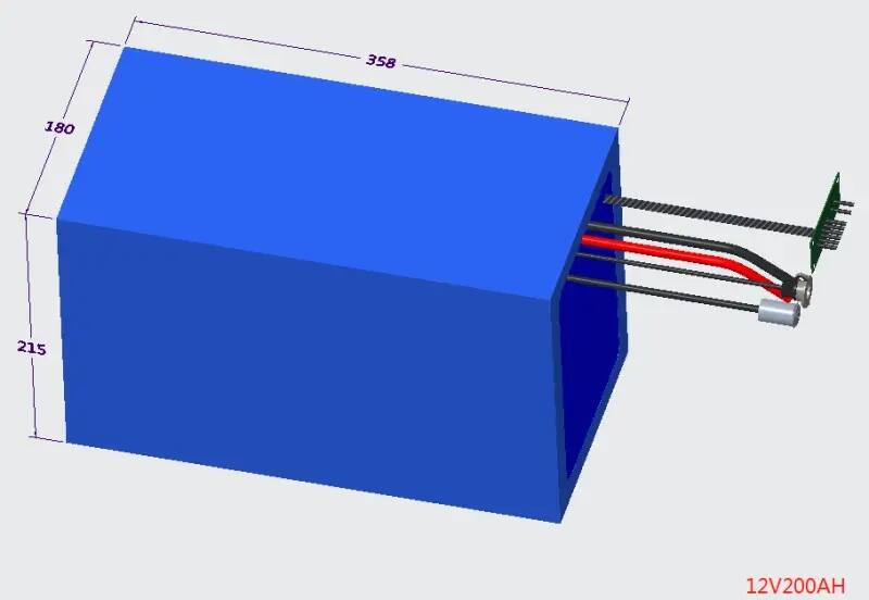 12.8V 200AH Lithium Ion Battery