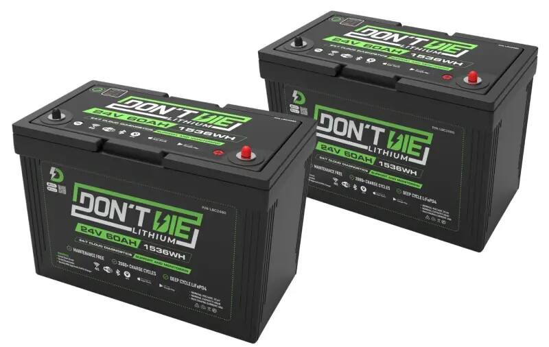 24V 120AH Lithium Ion Battery with Smart Connectivity